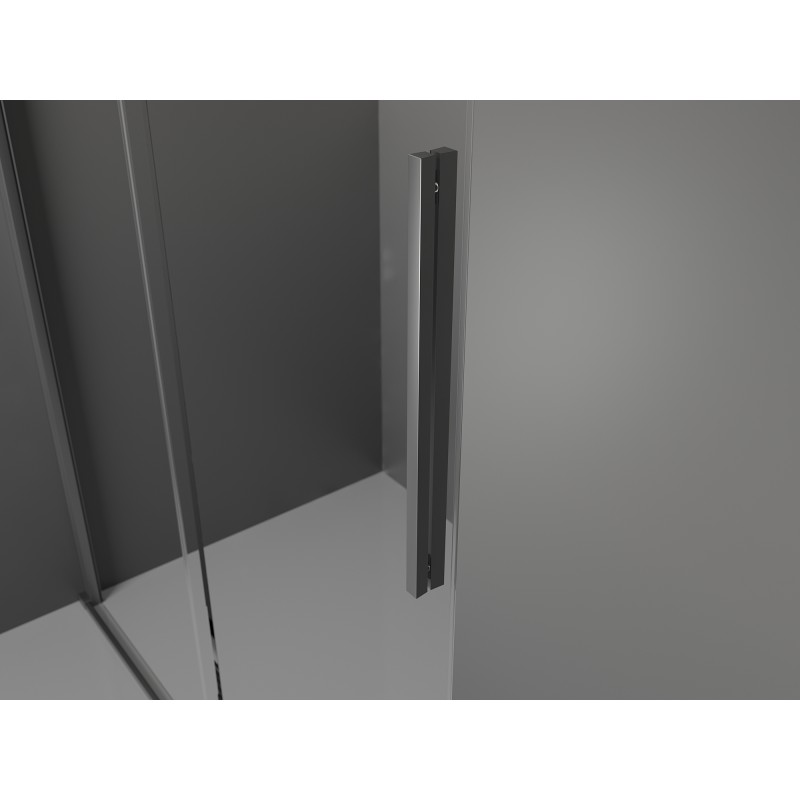 Mexen Velar L sliding shower cabin 100 x 70 cm, frost, gun metal - 871-100-070-33-95