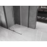 Mexen Velar L sliding shower enclosure 100 x 85 cm, frost, gun metal - 871-100-085-33-95
