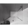 Mexen Velar L sliding shower enclosure 100 x 80 cm, frost, gun metal - 871-100-080-33-95
