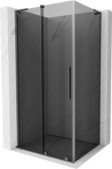 Mexen Velar L Sliding Shower Enclosure 90 x 70 cm, Graphite, Gun Metal - 871-090-070-43-95