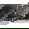 Mexen Velar L sliding shower cabin 100 x 80 cm, graphite, gun metal - 871-100-080-43-95
