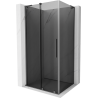 Mexen Velar L sliding shower cabin 100 x 70 cm, graphite, gun metal - 871-100-070-43-95