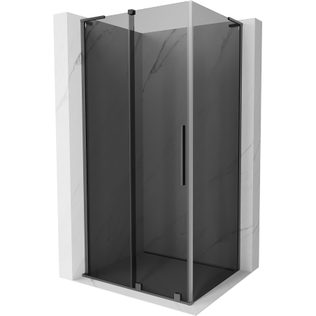Mexen Velar L sliding shower cabin 110 x 80 cm, graphite, gun metal - 871-110-080-43-95