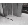 Mexen Velar L sliding shower cabin 90 x 85 cm, transparent, brushed gun gray - 871-090-085-03-66