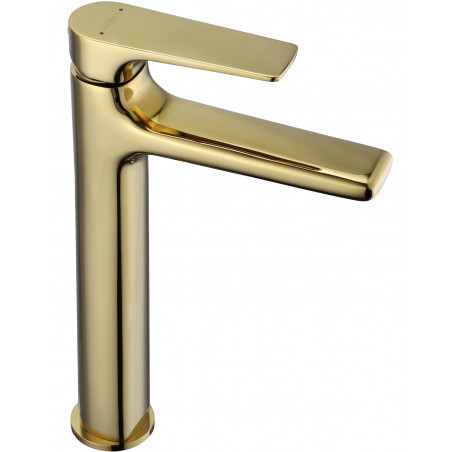 Mexen Lynx high bathroom faucet, gold - 745910-50