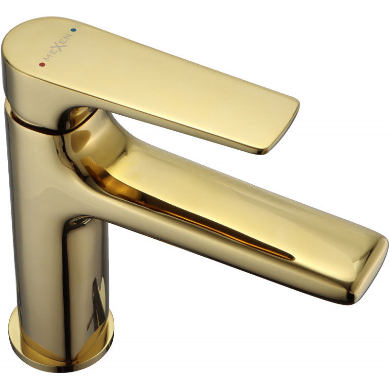 Mexen Lynx washbasin mixer tap, Gold - 745900-50