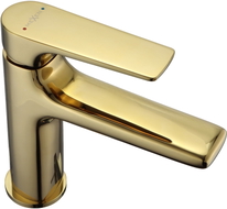 Mexen Lynx washbasin faucet, golden - 745900-50