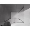 Mexen Velar L sliding shower cubicle 90 x 110 cm, transparent, gun gray brushed - 871-090-110-03-66