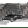 Mexen Velar L sliding shower cabin 110 x 120 cm, transparent, brushed gun gray - 871-110-120-03-66