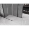 Mexen Velar L sliding shower cabin 90 x 85 cm, frost, brushed gun gray - 871-090-085-33-66