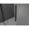 Mexen Velar L sliding shower cabin 90 x 110 cm, frost, brushed gun gray - 871-090-110-33-66