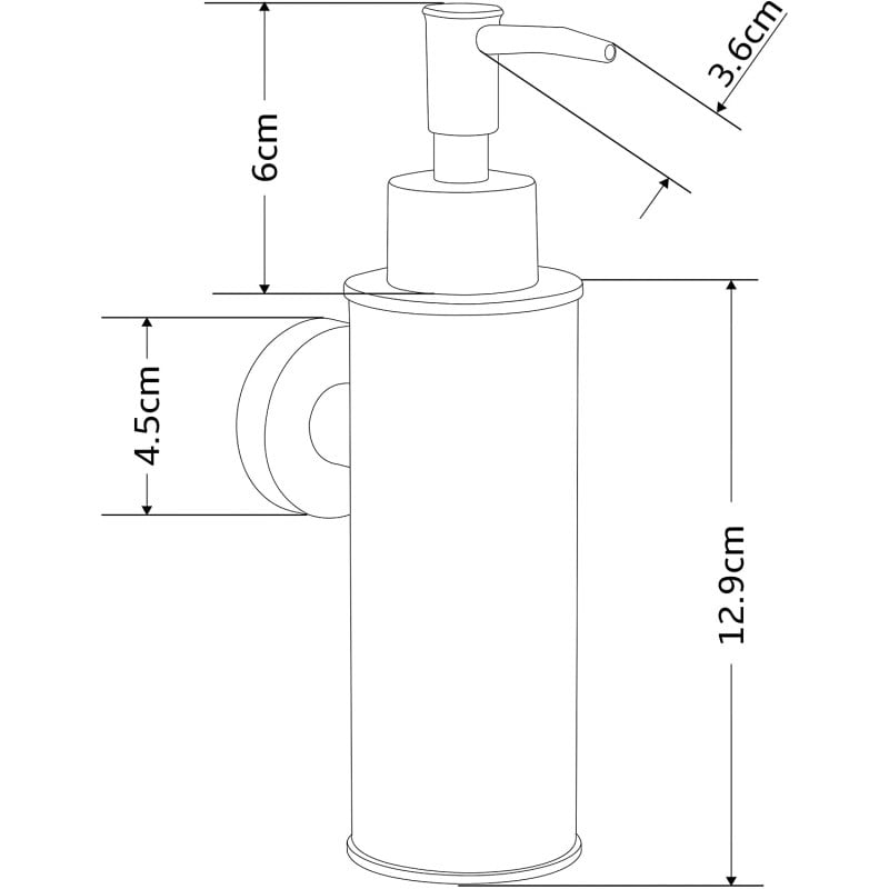 Mexen soap dispenser, chrome - 70622-00