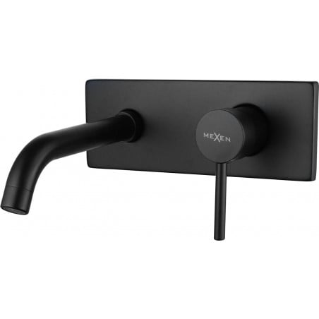 Mexen Alma Wall-Mounted Basin Tap, Black - 75115-70
