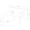 Mexen Alma recessed basin tap, chrome - 75115-00