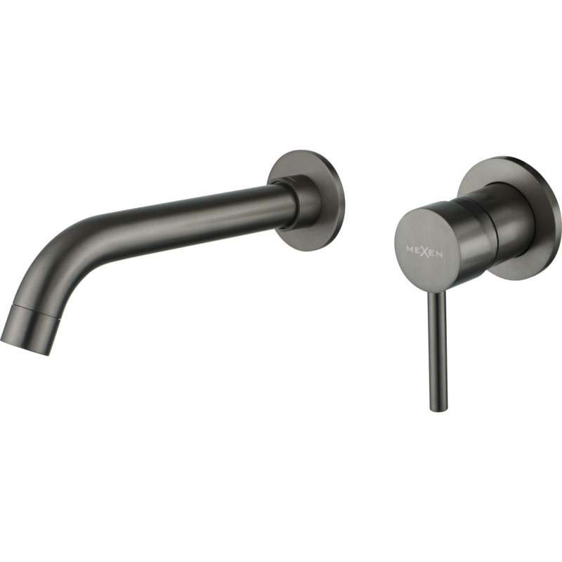 Mexen Alma concealed washbasin faucet, graphite - 75015-66