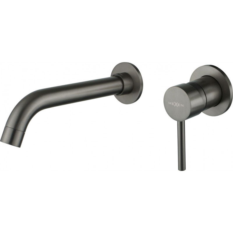 Mexen Alma flush-mounted washbasin mixer tap, Graphite - 75015-66