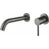 Mexen Alma concealed washbasin faucet, brushed gun gray - 75015-66