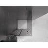 Mexen Velar L sliding shower cabin 100 x 100 cm, graphite, brushed gun gray - 871-100-100-43-66