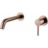 Mexen Alma wall-mounted washbasin faucet, rose gold - 75015-60