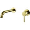 Mexen Alma concealed basin tap, gold - 75015-50