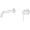 Mexen Alma wall-mounted sink faucet, white - 75015-20