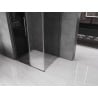 Mexen Velar L sliding shower cabin 120 x 90 cm, graphite, brushed gun gray - 871-120-090-43-66