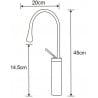 Mexen Dorado washbasin mixer tap, Chrome - 747310-00