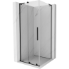 Mexen Velar L sliding shower enclosure 100 x 100 cm, clear, black - 871-100-100-03-70