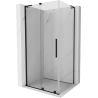 Mexen Velar L shower cabin sliding 90 x 110 cm, transparent, black - 871-090-110-03-70