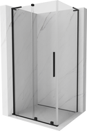 Mexen Velar L sliding shower cabin 90 x 110 cm, transparent, black - 871-090-110-03-70