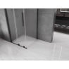 Mexen Velar L sliding shower enclosure 120 x 120 cm, frost, black - 871-120-120-33-70