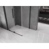 Mexen Velar L 100 x 70 cm Sliding Shower Enclosure, Frosted, Black - 871-100-070-33-70