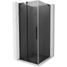 Mexen Velar L sliding shower cabin 110 x 110 cm, graphite, black - 871-110-110-43-70
