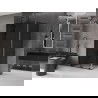 Mexen Velar L sliding shower enclosure 100 x 75 cm, graphite, black - 871-100-075-43-70
