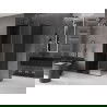 Mexen Velar L sliding shower enclosure 100 x 80 cm, graphite, black - 871-100-080-43-70