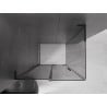 Mexen Velar L sliding shower enclosure 100 x 75 cm, graphite, black - 871-100-075-43-70