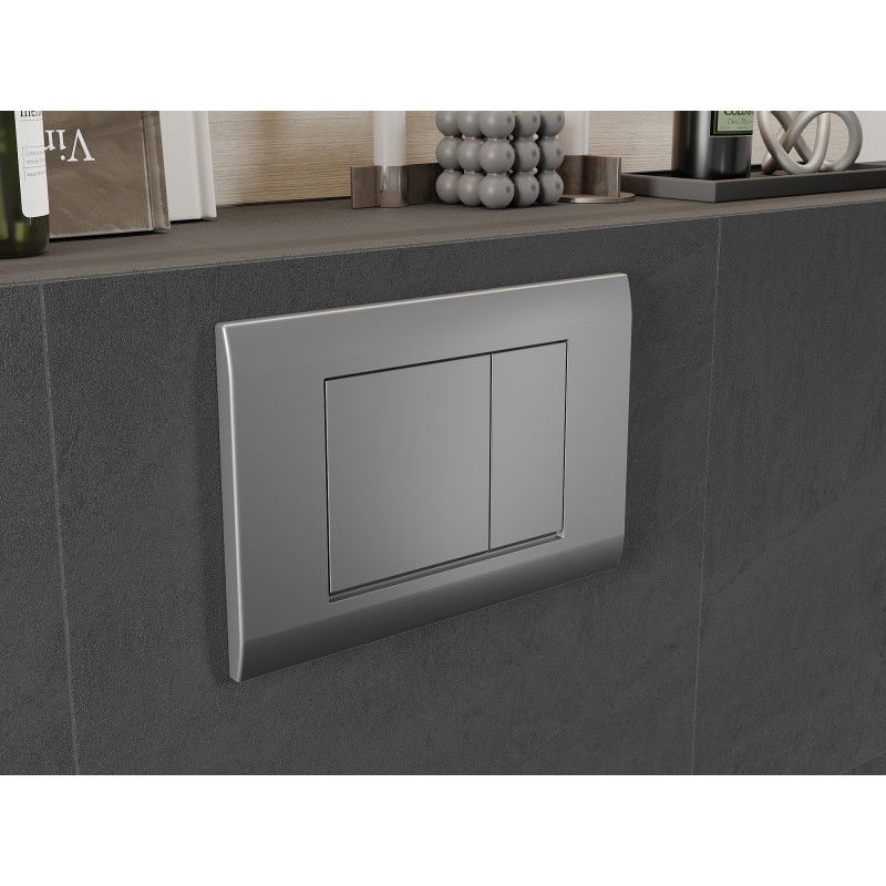 Mexen Fenix Air 01 pneumatic flush button, matte chrome - 6A0102