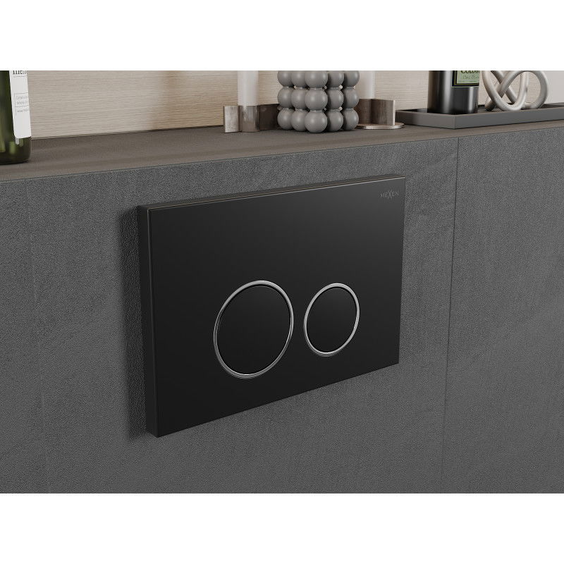 Mexen Fenix Air 05 pneumatic flush button, black - 6A0503