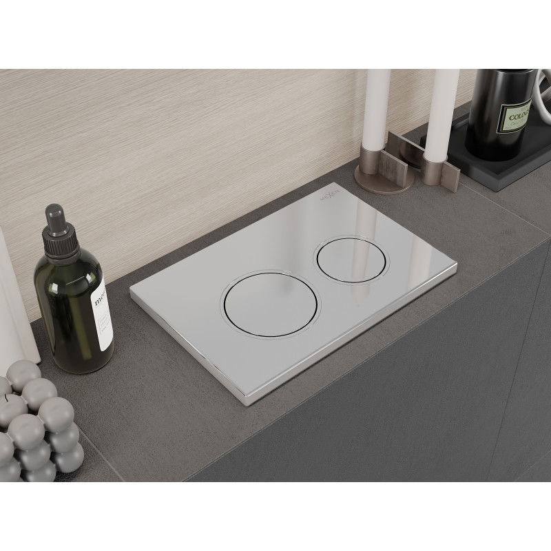 Mexen Fenix Air 07 XS pneumatic flush button, glossy chrome - 6A0701