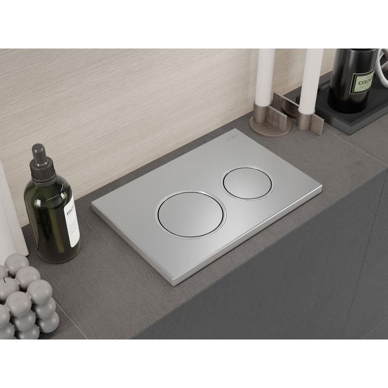 Mexen Fenix Air 07 XS pneumatic flush button, matte chrome - 6A0702