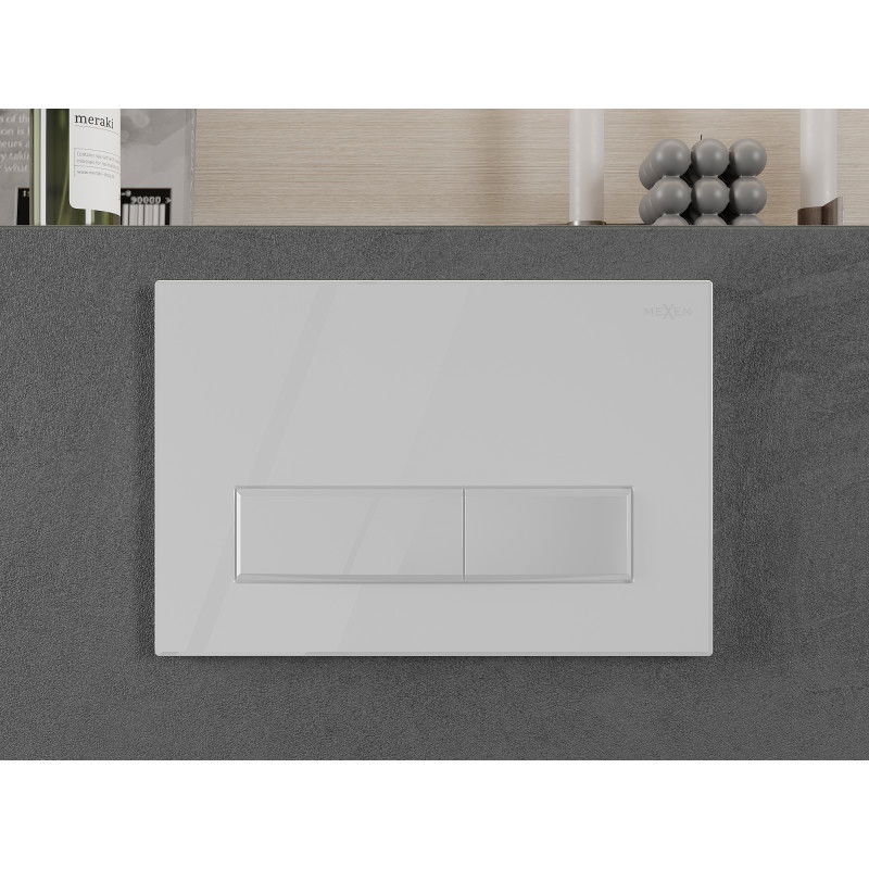 Mexen Fenix Air 09 Pneumatic Flush Button, Glossy White - 6A0900