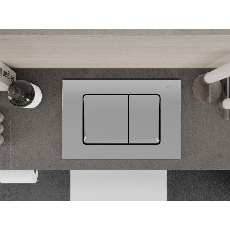 Mexen Fenix Air 10 XS Pneumatic Flush Button, Glossy Chrome - 6A1001