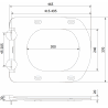 Mexen Vito toilet seat slow closing, slim, duroplast, white gloss - 39174000