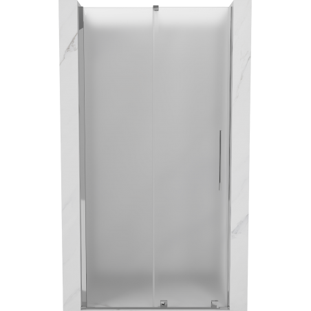 Mexen Velar sliding shower door 100 cm, frosted, chrome - 871-100-000-31-01