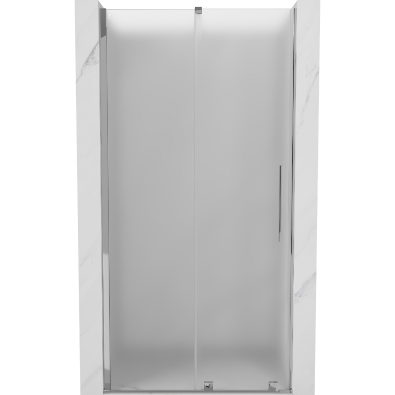 Mexen Velar 120 cm Sliding Shower Door, Frosted, Chrome - 871-120-000-31-01