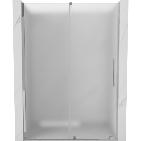 Mexen Velar sliding shower door 140 cm, frost, chrome - 871-140-000-31-01
