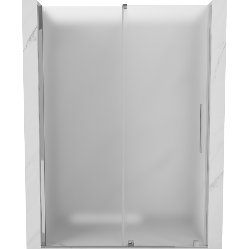 Mexen Velar sliding shower door 130 cm, frost, chrome - 871-130-000-31-01