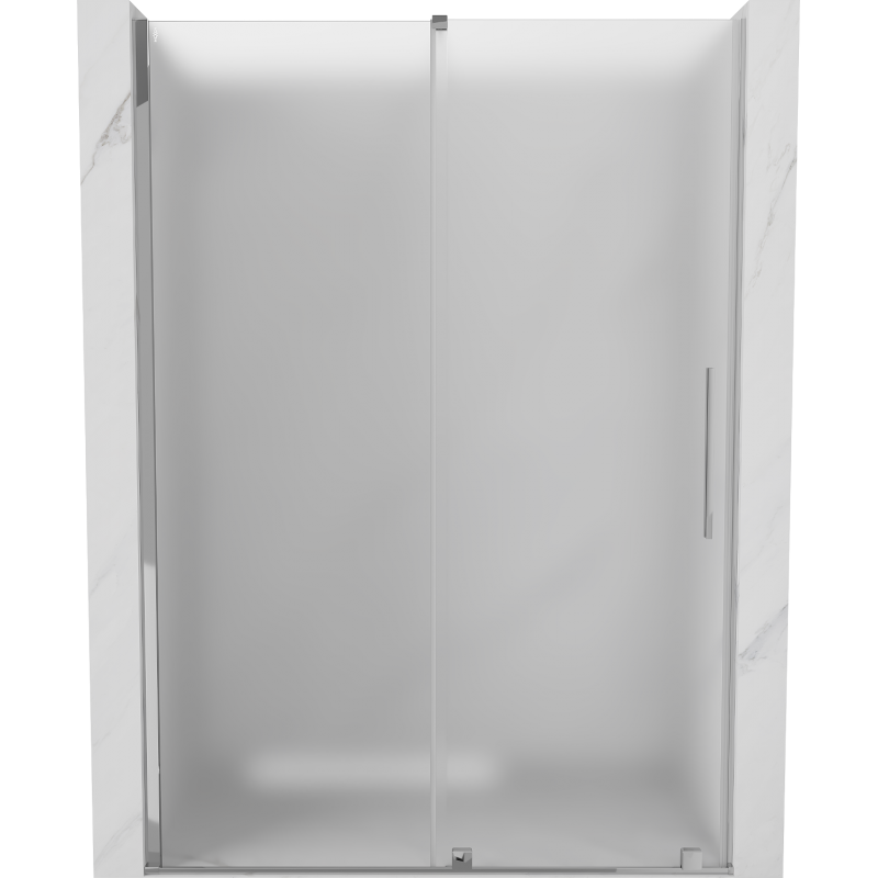 Mexen Velar sliding shower door 150 cm, frosted, chrome - 871-150-000-31-01