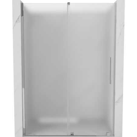 Mexen Velar sliding shower door 150 cm, frosted, chrome - 871-150-000-31-01