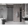 Mexen Velar 120 cm Sliding Shower Door, Frosted, Chrome - 871-120-000-31-01